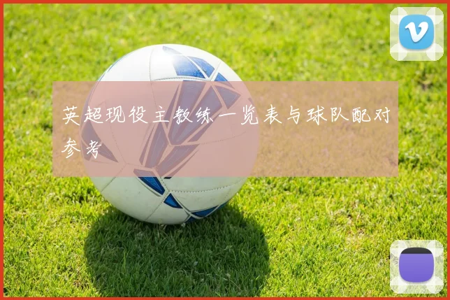 英超现役主教练一览表与球队配对参考